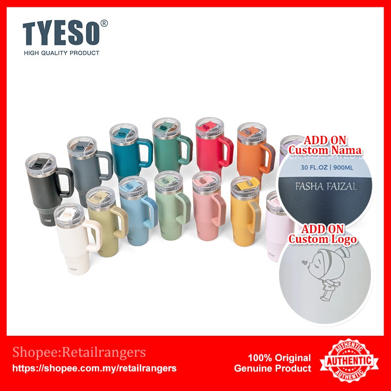 Tyeso Stainless Steel Double Wall SUS 304 Tumbler With Handle Insulated ...