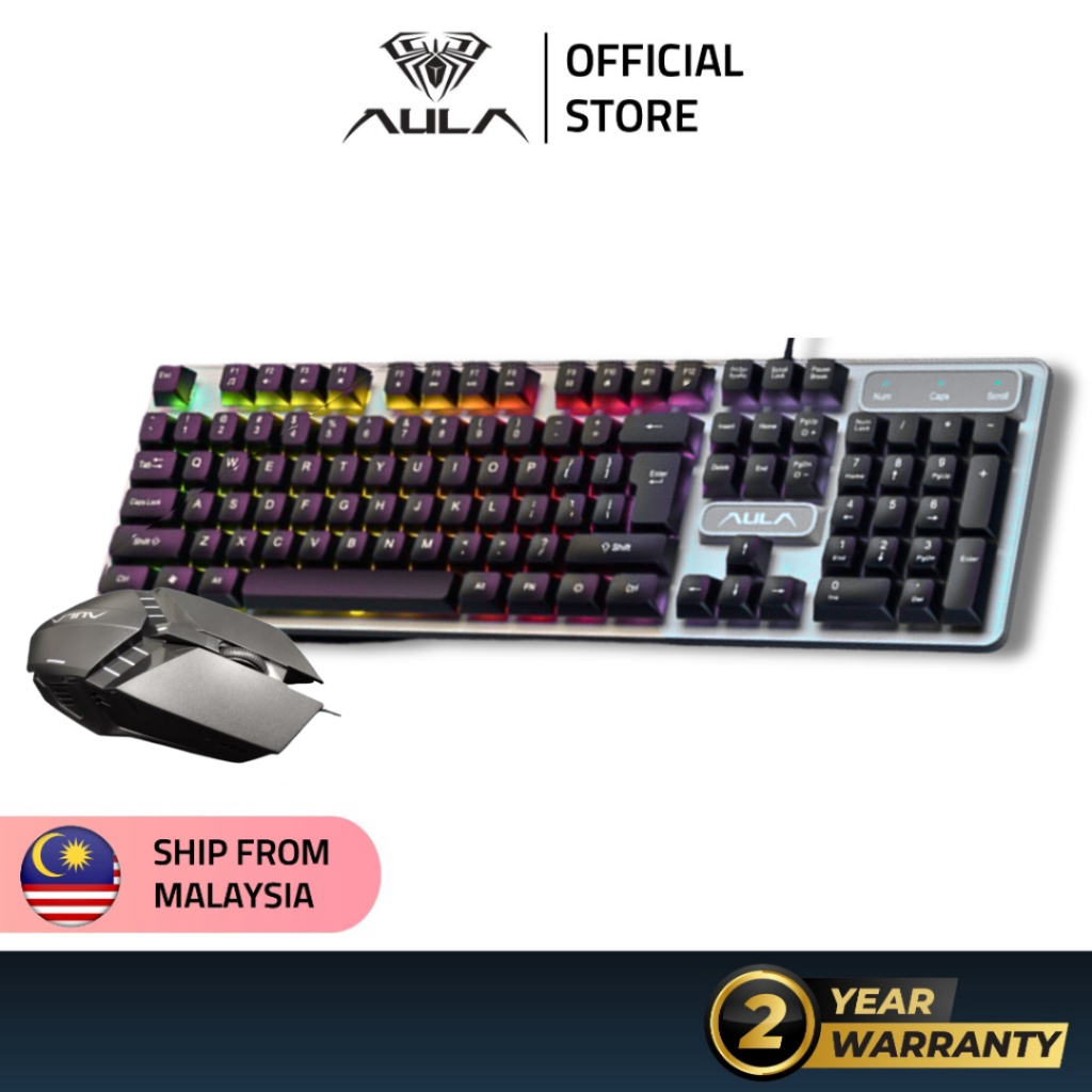 AULA F3061 Combo RGB Keyboard Mouse Set ,Cheapest Gaming Keyboard Set