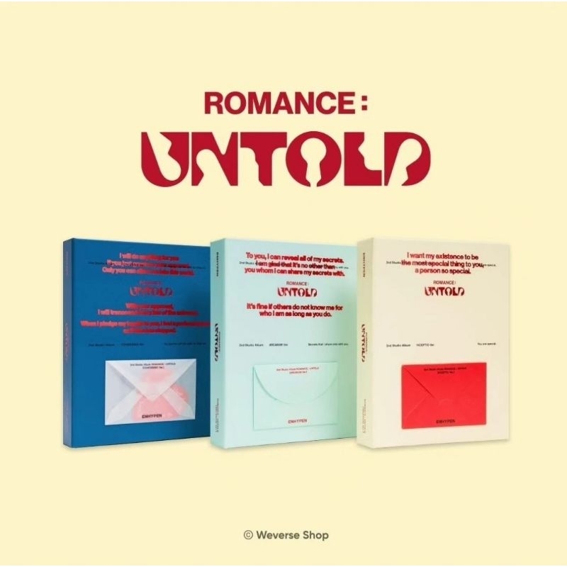 ENHYPEN 2nd Album [ROMANCE UNTOLD] Shopee Malaysia