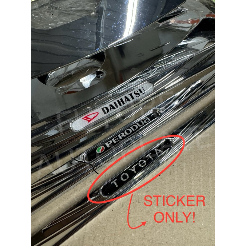 Stickers for JDM Chrome Car Plate Casing / Frame / Cover # STIKER SAJA ...