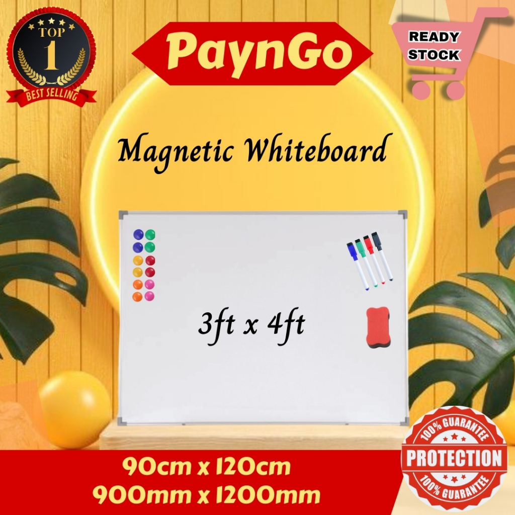 Easy Clean Magnetic Whiteboardaluminum Framepapan Putih 15x2 2x3 2x4 3x4 3x5 3x6 4x4 4x5 4x6 