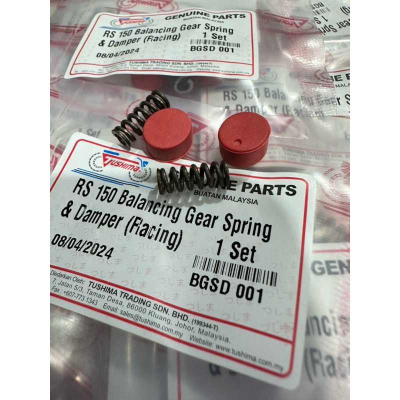 Honda RS150 / RSX150 Racing Balancing Gear Spring & Damper Rubber ...