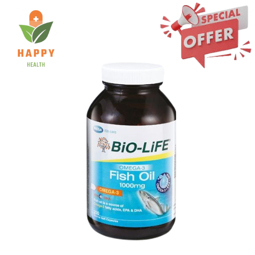 [ Exp 7/2026 ] BIO-LIFE OMEGA-3 FISH OIL 1000MG SOFTGELS 200'S | Shopee ...