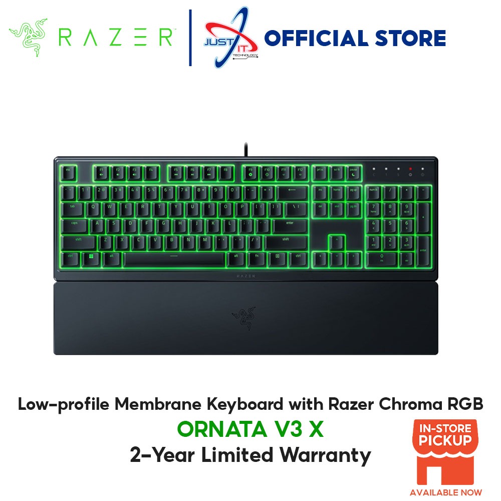 Razer Ornata V3 X Low-Profile Membrane Keyboard With Razer Chorma RGB ...