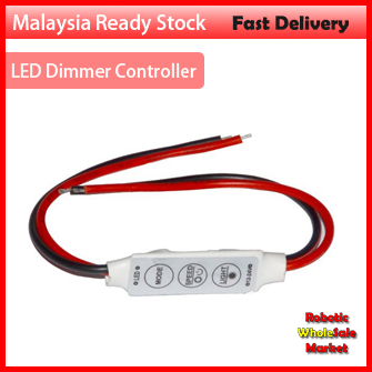 Mini 3 Keys LED Dimmer Controller Switch 12V Light Regulator for Single Color 3528 5050 LED Strip Light