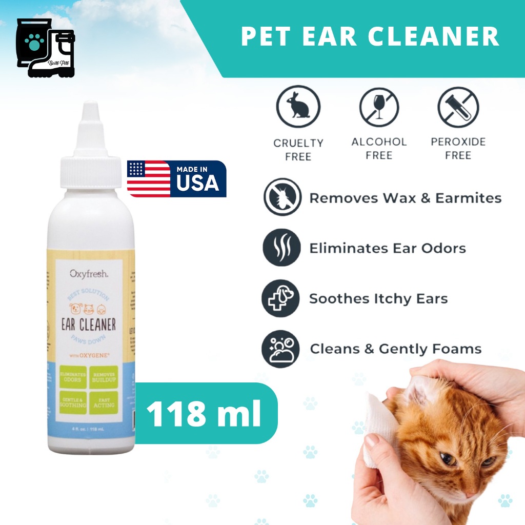 Picture of Oxyfresh Pet Ear Cleaner - Water-Based Cat Ear mite/Earmite | Pembersih ...