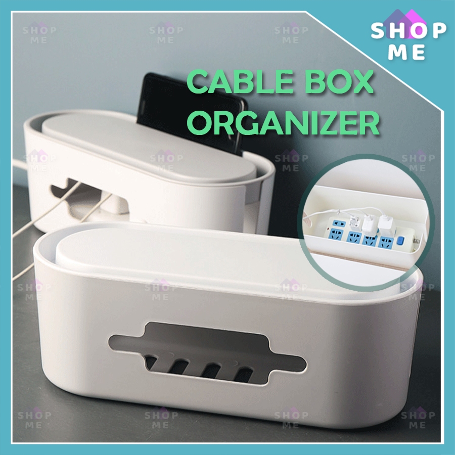 Bekas Kabel Cable Management Storage Box Minimalist Cable Organizer Box ...