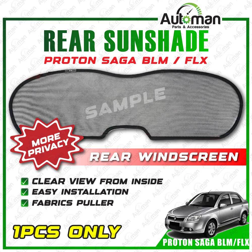 Rear Windscreen Car Sunshade Cermin Besar Belakang Kereta Proton ...