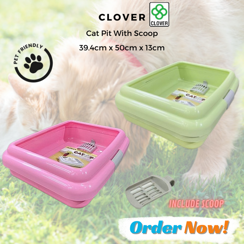 Cat Pit With Scoop - Clover | Shopee Malaysia