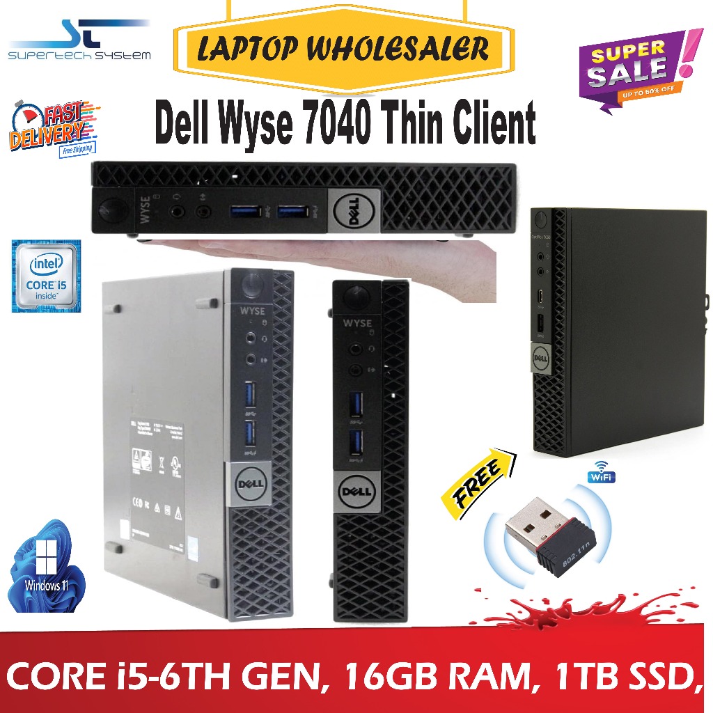 Dell Wyse 7040 Thin Client High Performance Business Desktop Computer ...