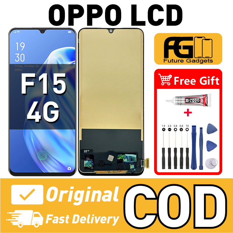 LCD For OPPO F15 4G Compatible For ORIGINAL LCD Skrin Touch Screen ...