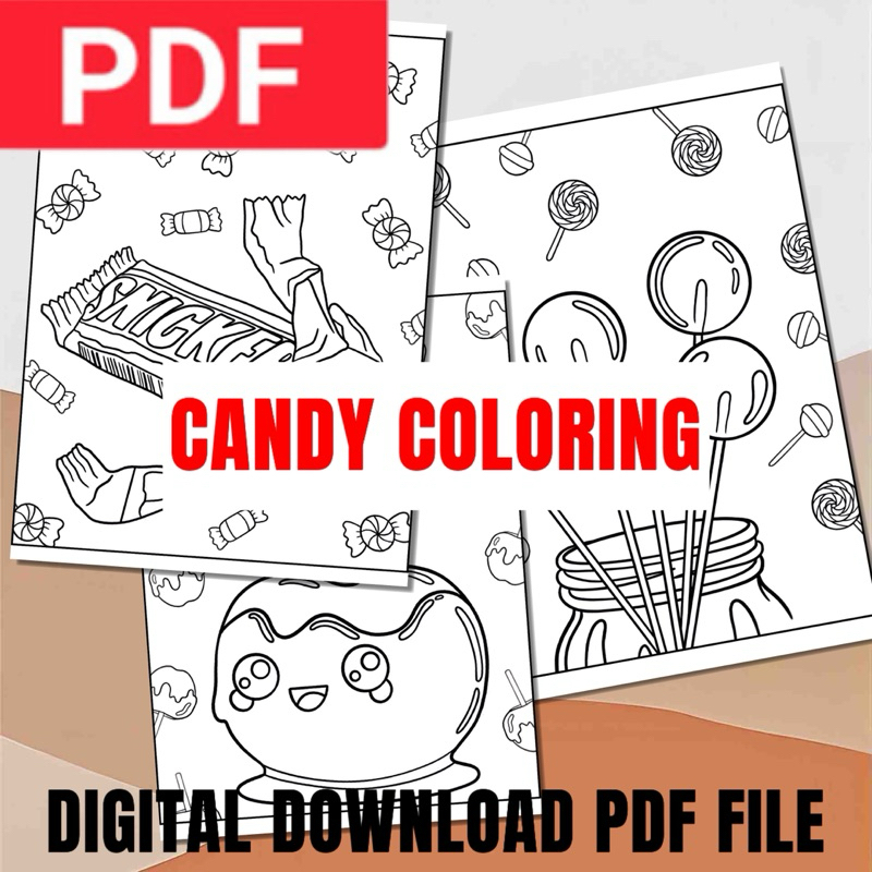 [PDF] CANDY COLORING 15 PAGES SOFTCOPY PDF FILE | Shopee Malaysia