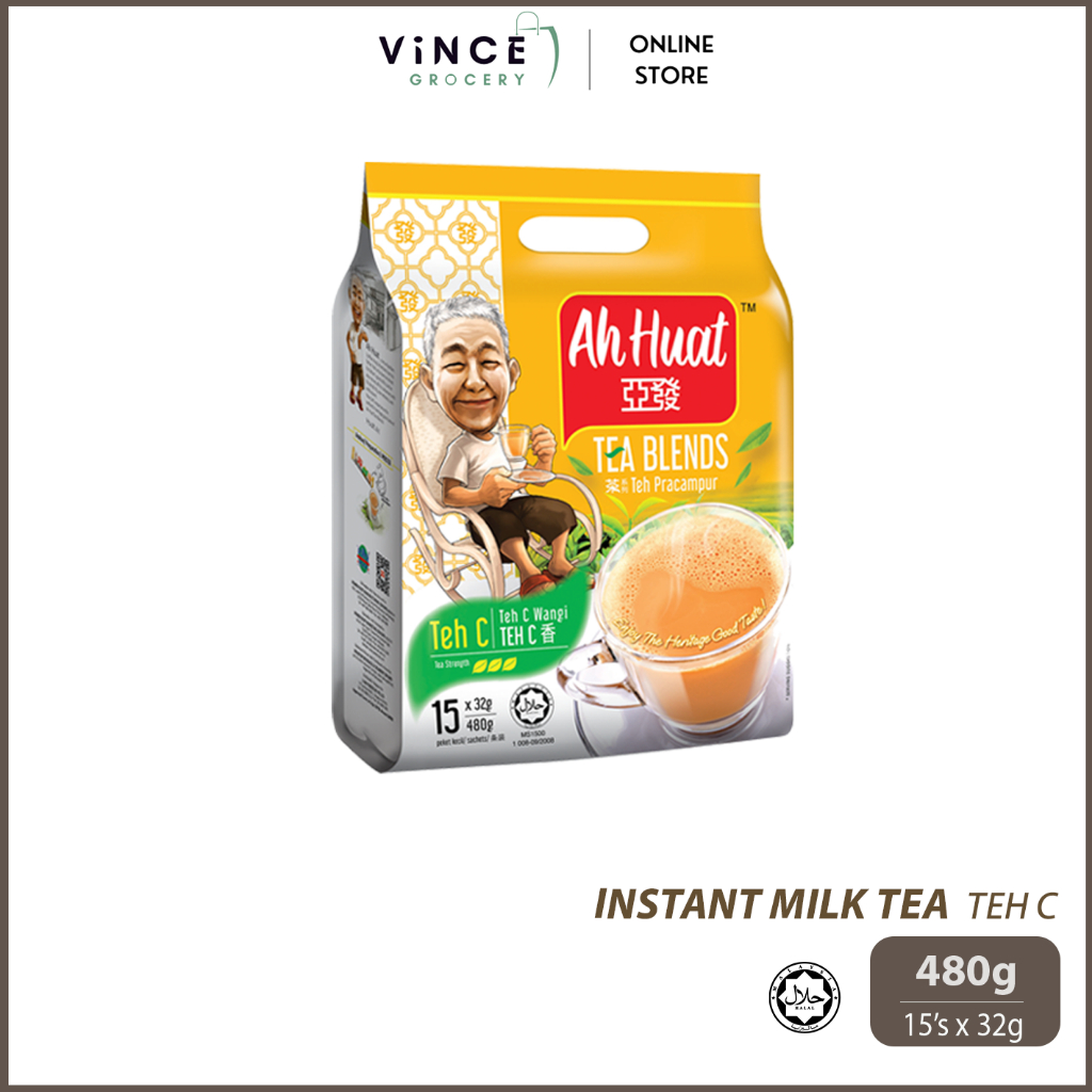 AH HUAT Tea Blends Teh C | 480G [15's x 32G] | Shopee Malaysia