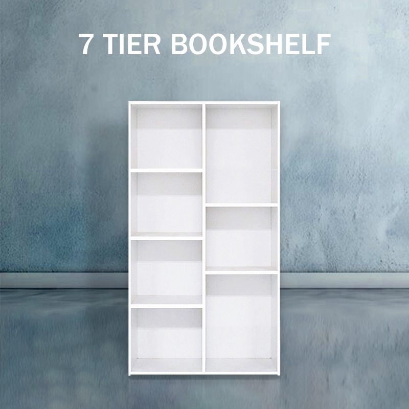 HK Rak Buku 7 Tingkat/7 Tier Bookshelf (S)/Multipurpose Shelf/Kitchen ...
