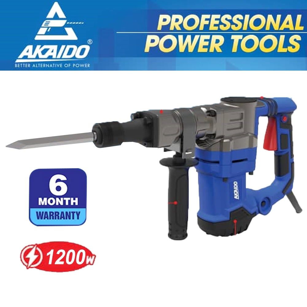 [HEAVY DUTY] AKAIDO DEMOLITION HAMMER 1200W AKE0638S / HACKING MACHINE ...