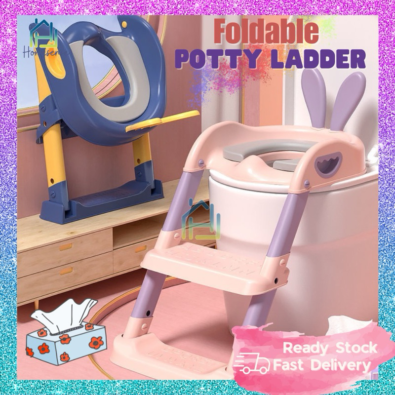 Toilet Potty Ladder Training Seat Adjustable Ladder Nursery for Kids ...