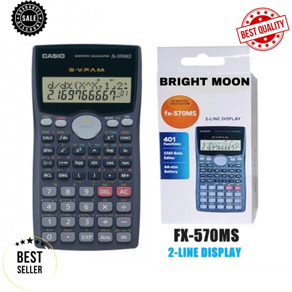 New Original 100% Casio Scientific Calculator for school and office FX ...