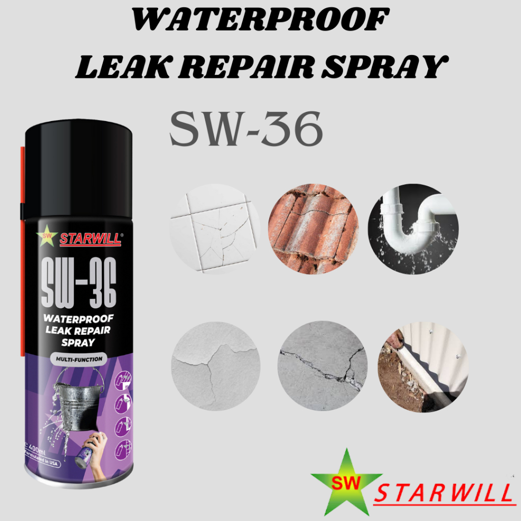 STARWILLwaterproof Leak RepairSpray(SW-36)SEMBURAN PEMBAIKAN KEBOCORAN ...