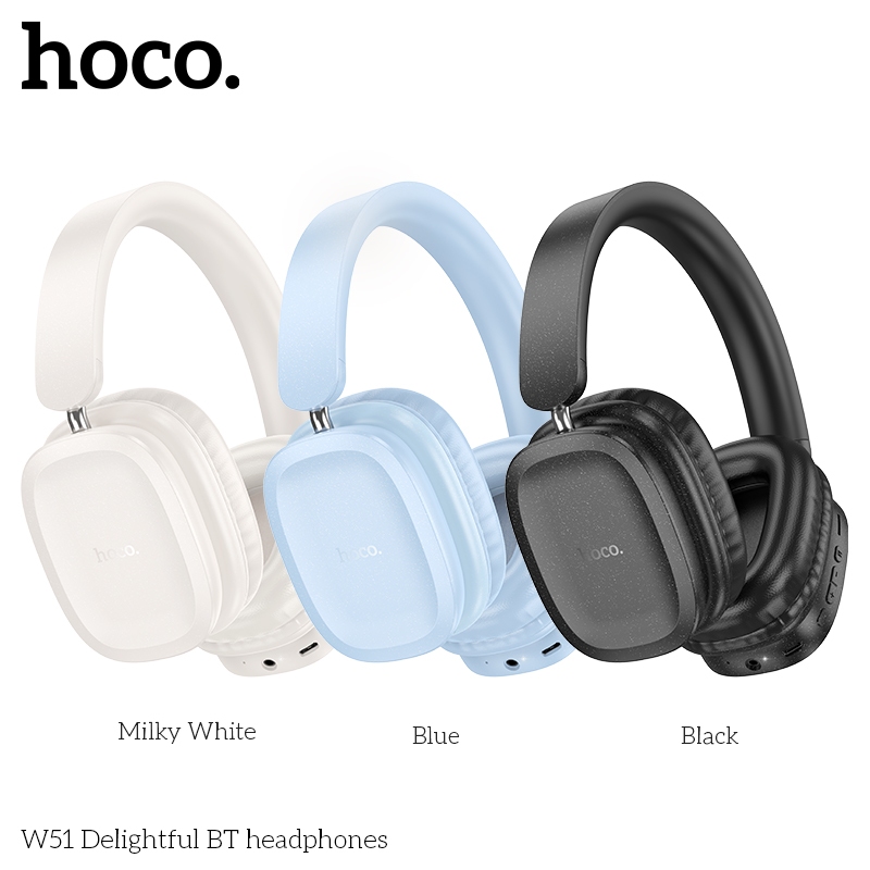 hoco W51 Delightful wireless wired Headphone Shopee Malaysia