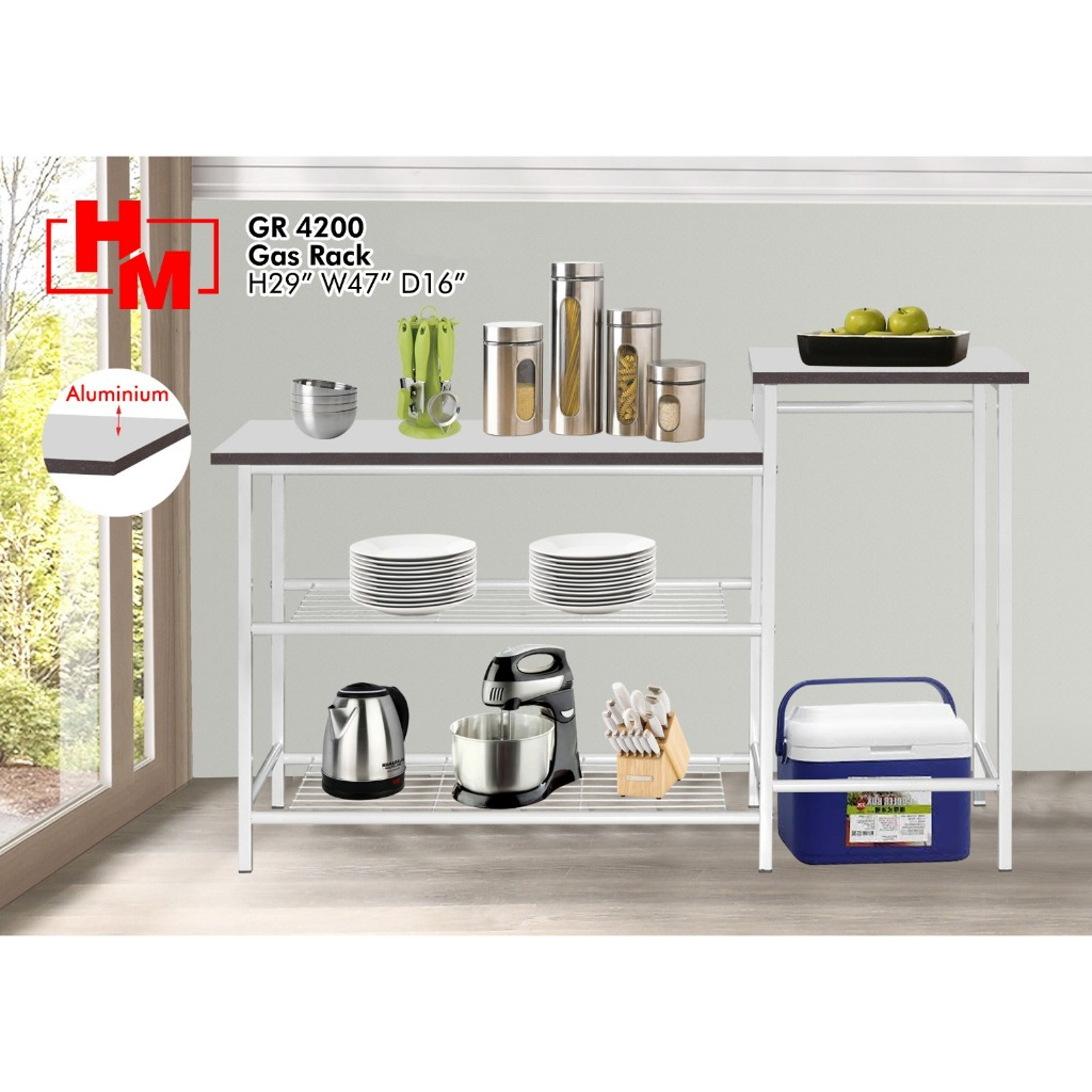 【🔥Clearance】 L 120cm Rak Besi Carbon Steel Stove Rack Gas Rack ...