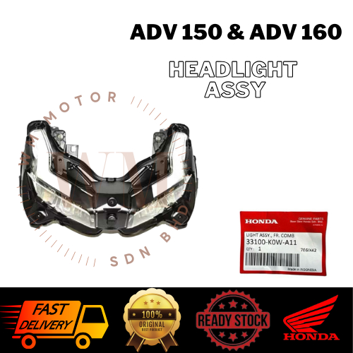 Original Honda Adv 150 And Adv 160 Headlight Assy Shopee Malaysia