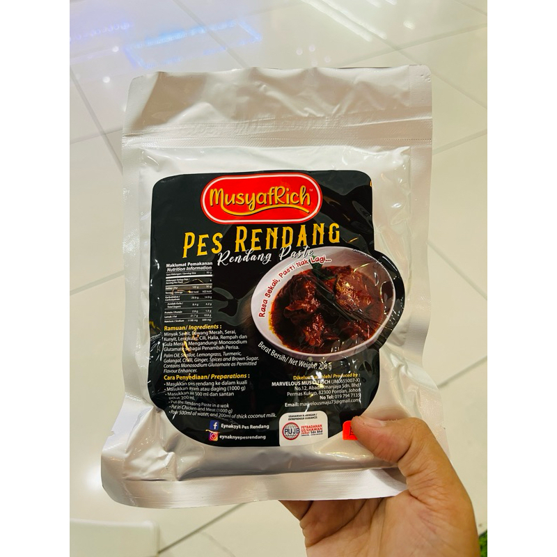 200gm++ Pes Rendang Ayam Dan Daging Segera Resipi Tradisi Melayu Mudah ...