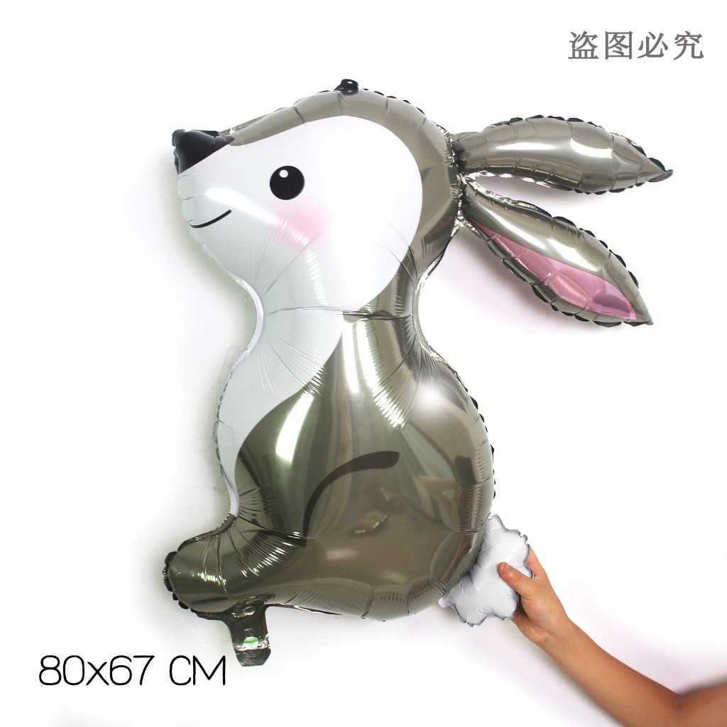 Bunny Rabbit Foil Balloons Arnab Big Large Size Decoration | Shopee ...