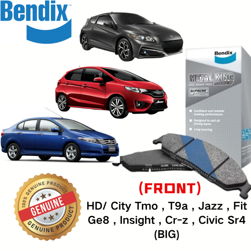 Original Bendix DB1991MKT Front Brake Pad - Honda City Tmo , T9a , Jazz ...