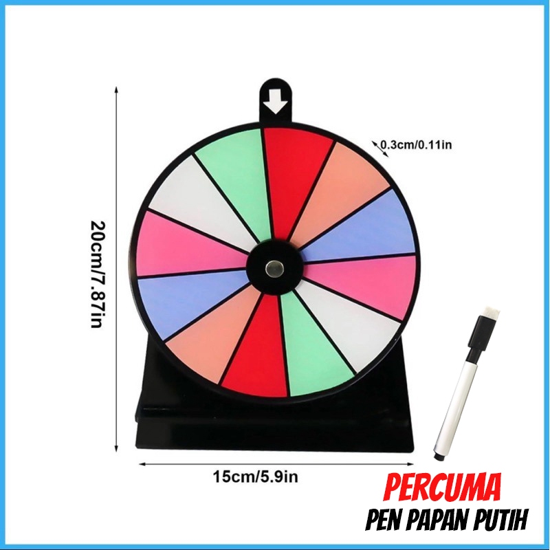 Spin Wheel for Prizes Detachable Wheel of Fortune Wheel Spinner with ...