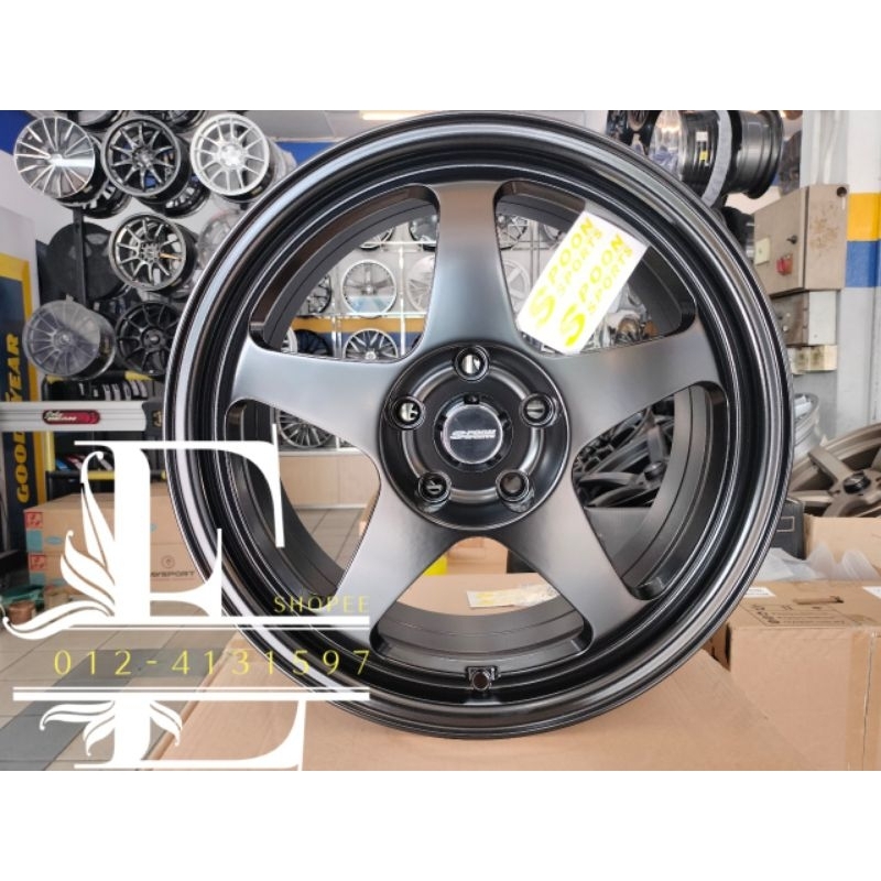 NEW SPORT RIM 17 INCH SPOON RM1580 4PC HRV WRV X50 S70 CIVIC K5 (KENA ...
