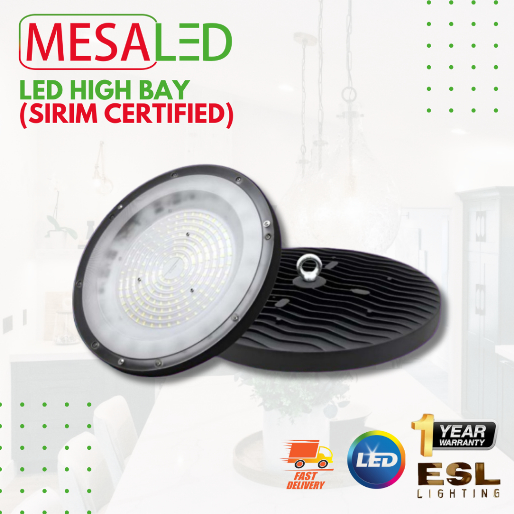 ESL LIGHTING MESALED LED High Bay 100W/150W/200W SIRIM Certified ...