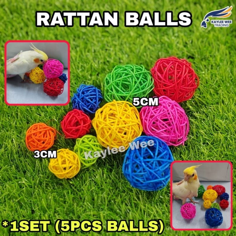 RATTAN BALLS 1SET (5PCS) | Shopee Malaysia