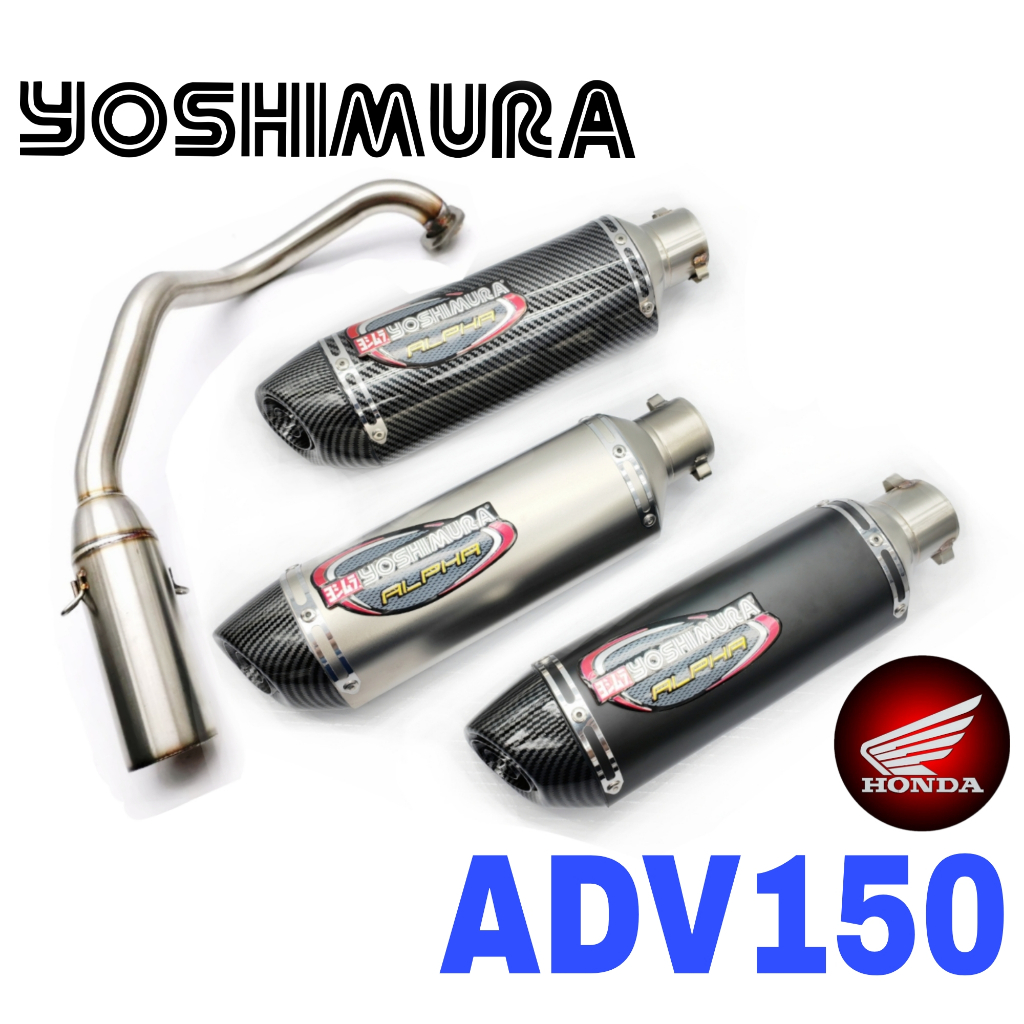 Yoshimura Exhaust Honda ADV150 Ekzos Full System Tabung Muffler ...