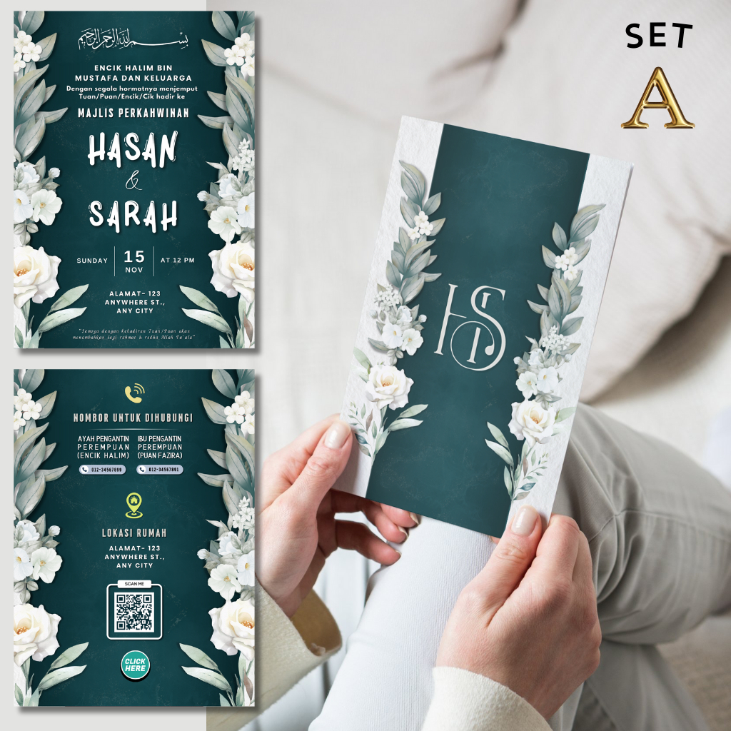 E-card wedding invitation/Kad kahwin digital/video kad kahwin digital ...