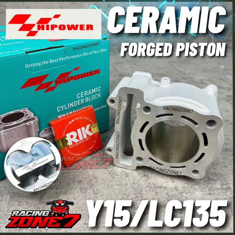 Free Ship Hi Power Racing Block Lc Y Ceramic Block Forged Piston Fjn Mm