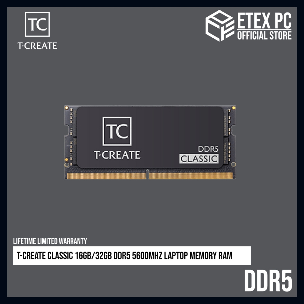 T-CREATE CLASSIC 16GB/32GB DDR5 5600MHz Laptop Memory Ram | Shopee Malaysia