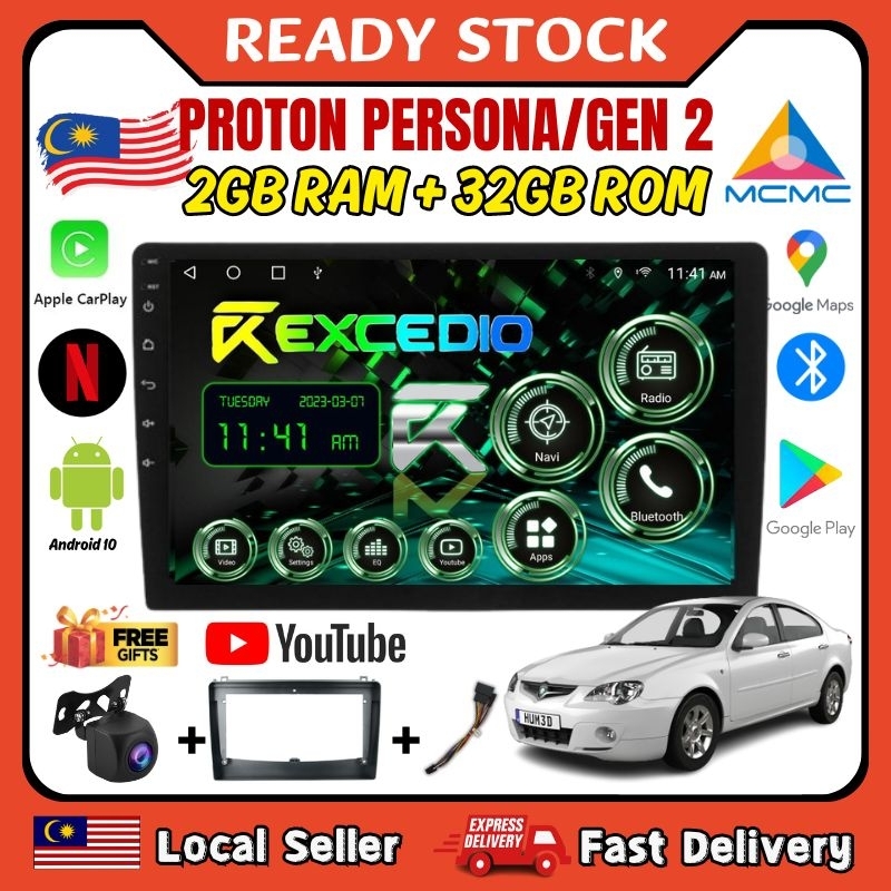 (Free Reverse Camera)1 Set Proton Persona/Gen 2 Android Player QLED ...