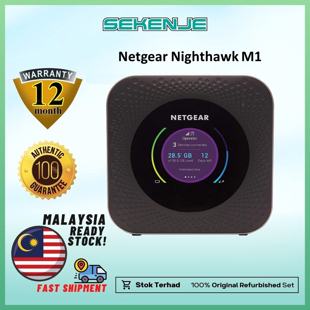 Wall Mount Bracket For Netgear Nighthawk M1, M2, M5 Mobile Router - UK Made, Black