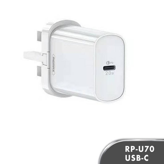 [Shopee Choice] Remax RP-U70 20W PD Fast Charge Charger USB-C Power ...
