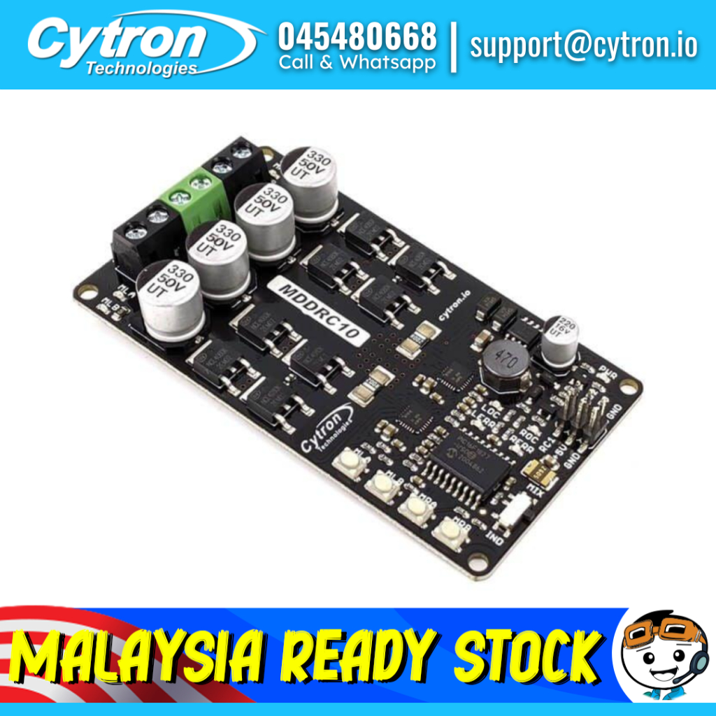10Amp 7V-30V DC Motor Driver for R/C (2 Channels)