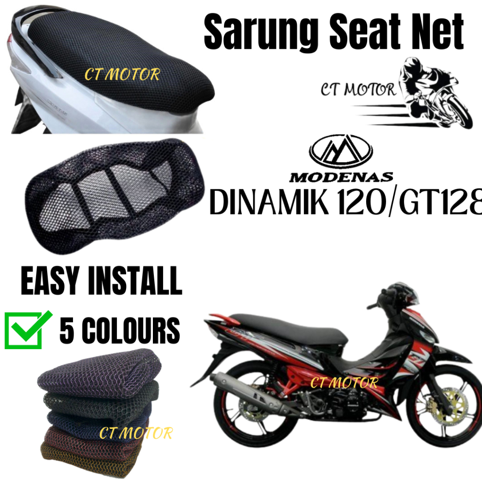 CT Motor Modenas Dinamik 120 / GT128 – Sarung Kusyen Jaring Motosikal ...