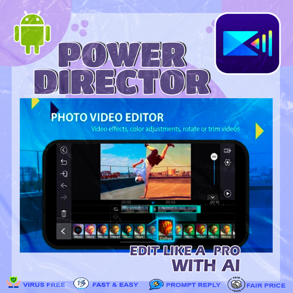 ANDROID PowerDirector - Video Editor MOD APK 14 | Pro Unlocked | No Ads ...