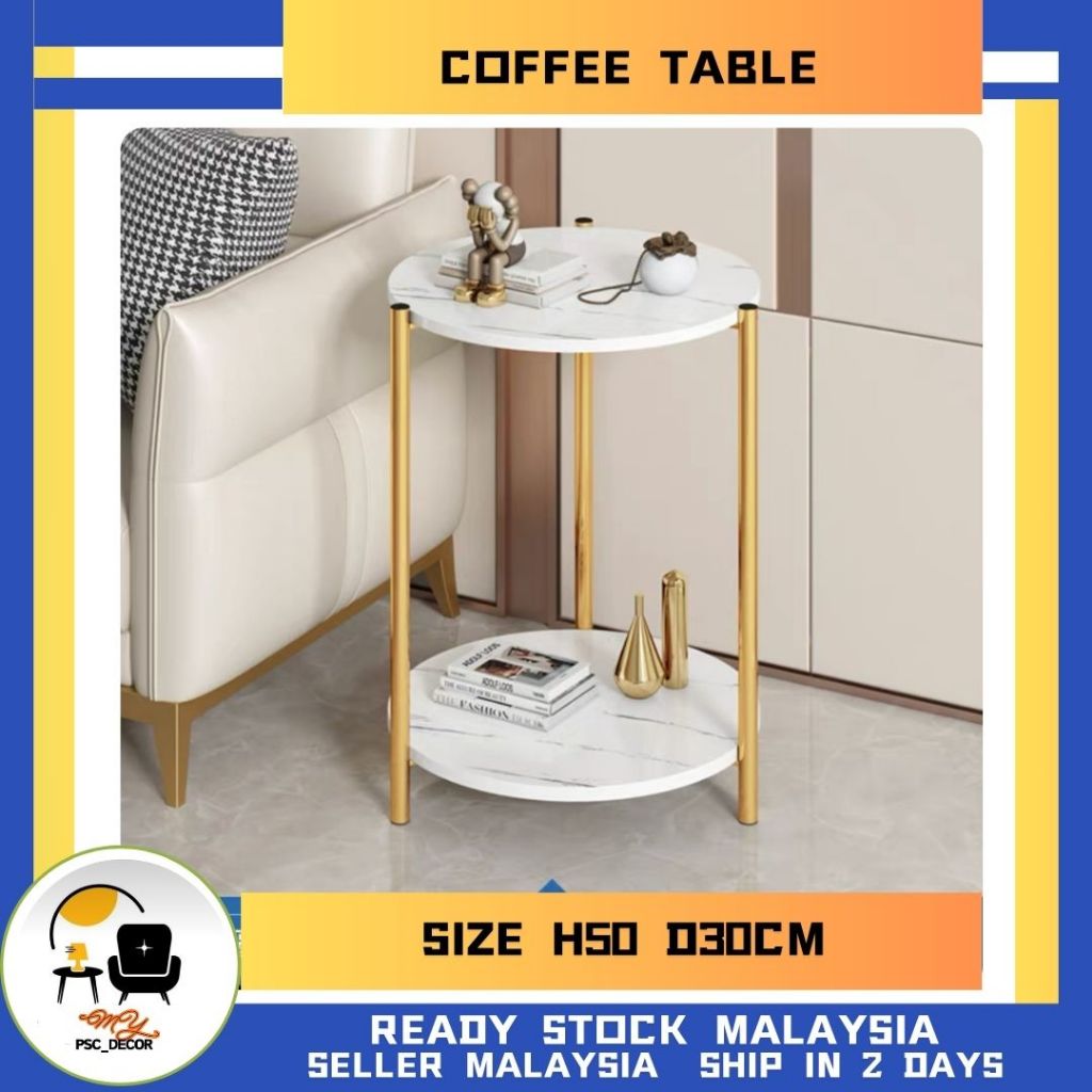 ↪️MYPSC_DECOR↪️Double storage Small Coffee Table Mini Table Corner Sofa ...