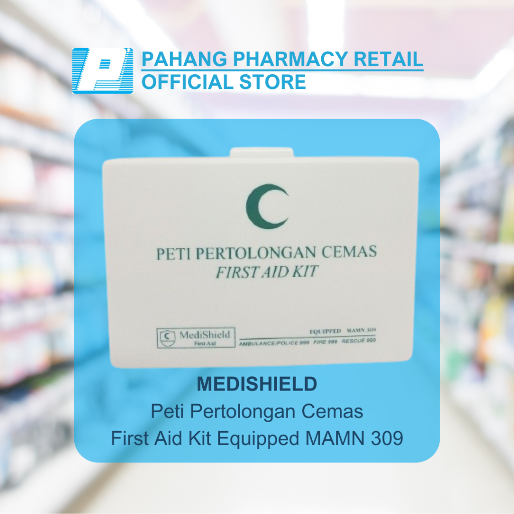 MEDISHIELD Peti Pertolongan Cemas First Aid Kit Equipped MAMN 309 ...