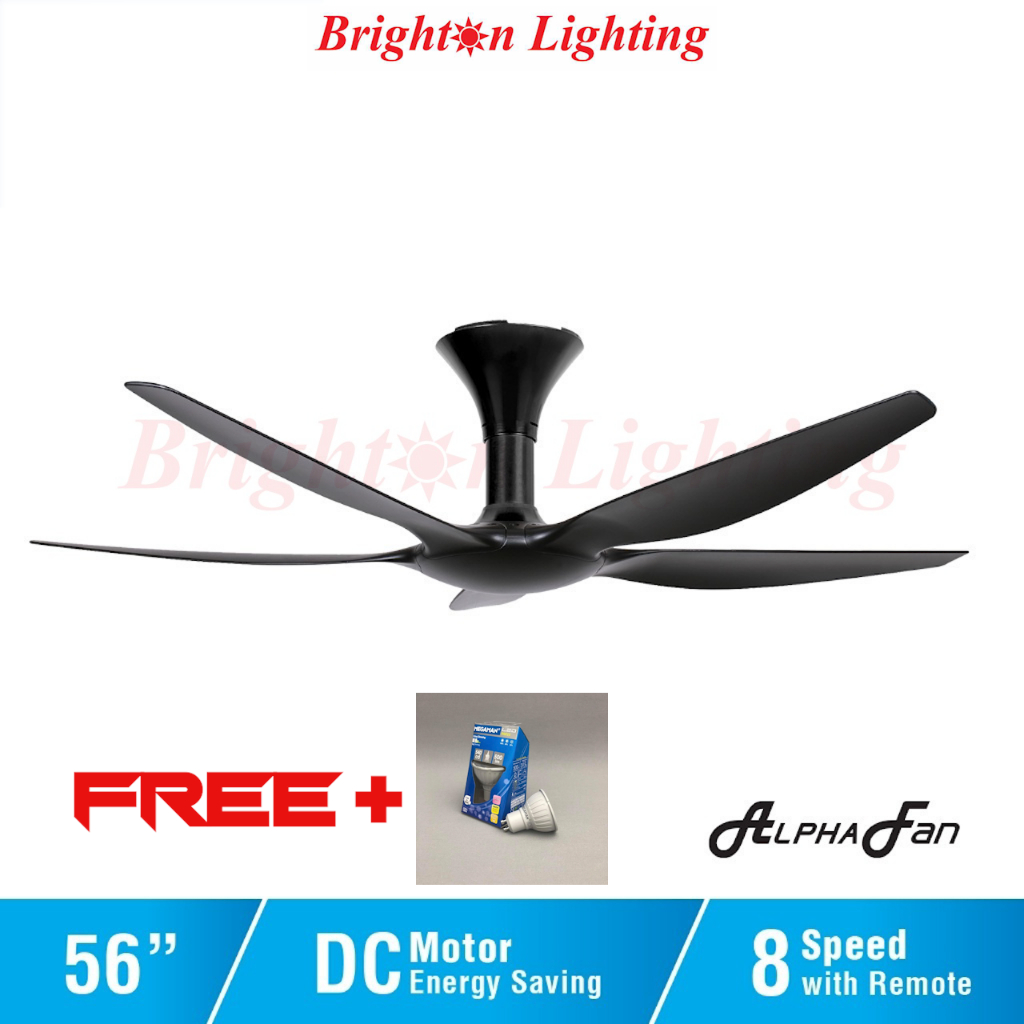 ALPHA AlphaFan AX70 5B DC Motor Ceiling Fan with 5 Blades 8 Speed ...