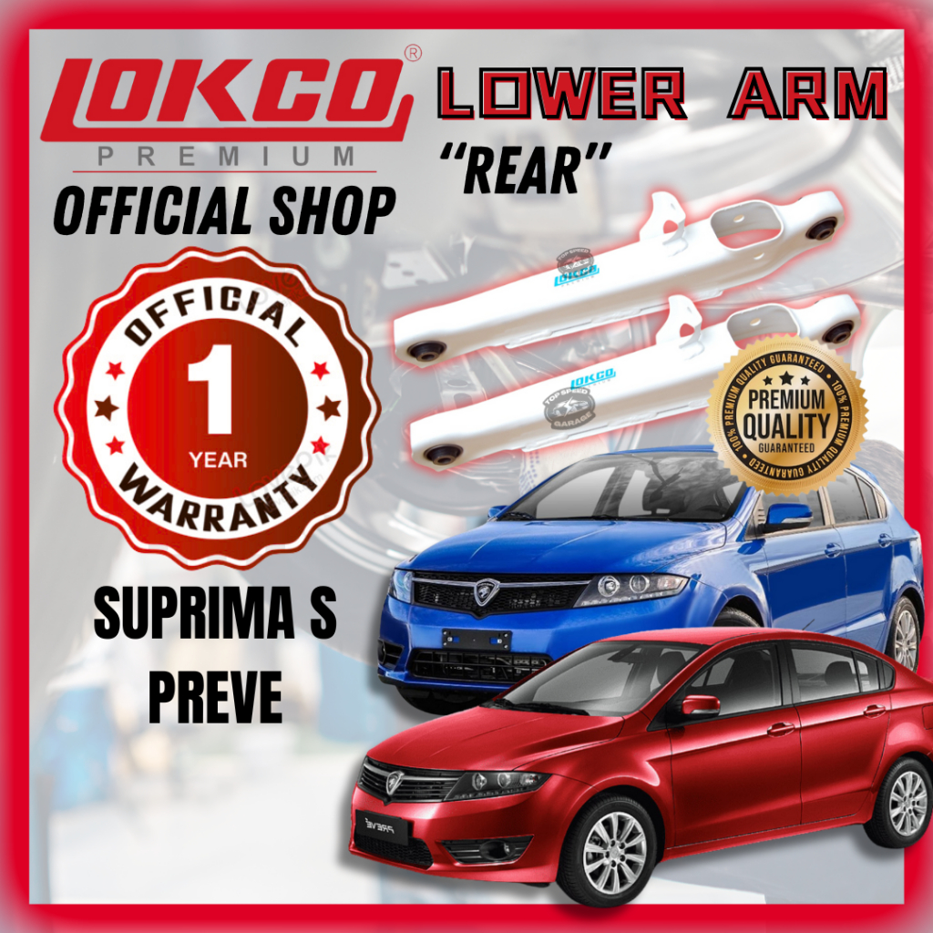 LOKCO Premium Heavy Duty Lower Arm Preve Suprima S Rear Belakang ...