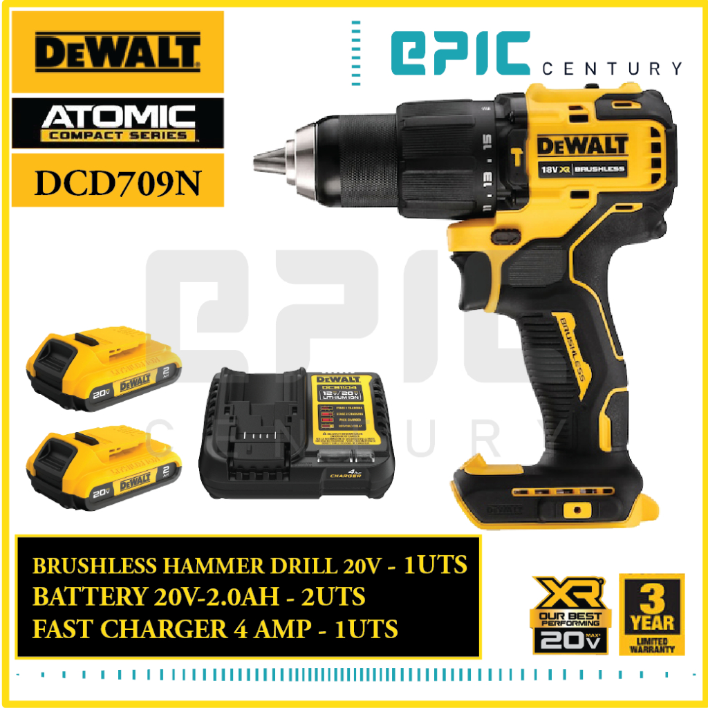 Dewalt Atomic Dcd709N 13Mm ( 1/2