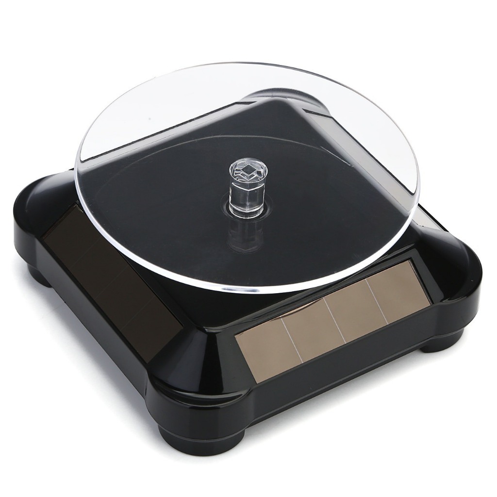 Solar Display Stand Jewellery Rotating Display Stand Solar 360°Rotating