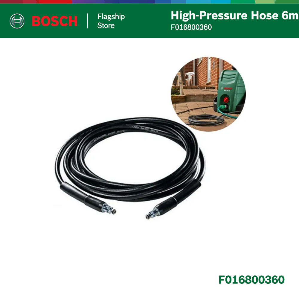 6m Bosch AQT Pressure Washer HOSE fits Easy Aquatak 120 - Quick connect fittings