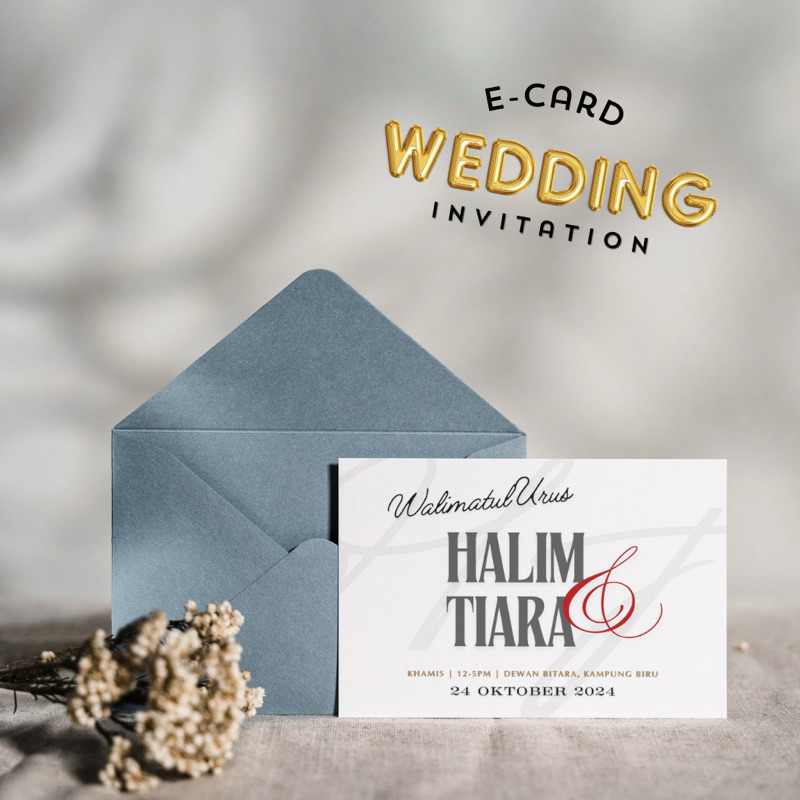 ekad kahwin digital/E-card wedding invitation/video kad kahwin digital ...